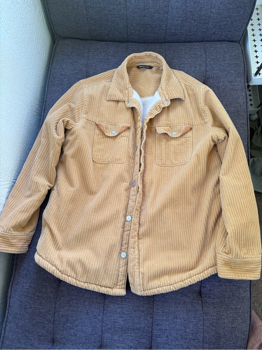 Backcountry Men's Corduroy High Pile Fleece-Lined Shirt Jacket - Mustard